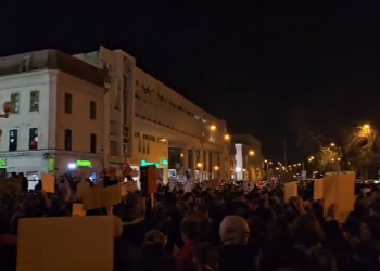 Miting pro-european în centrul Timișoarei, după rezultatele la primul tur al alegerilor prezidențiale