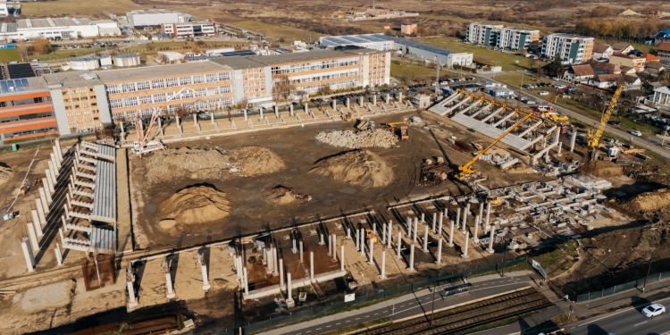 Lucrări și iarna la Arena Eroii Timișoarei FOTO