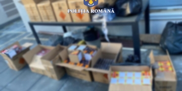 Polițiștii din Timiș, percheziții la comercianți de articole pirotehnice ilegale FOTO