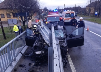 Accident pe un drum din Timiș! O persoană a fost rănită