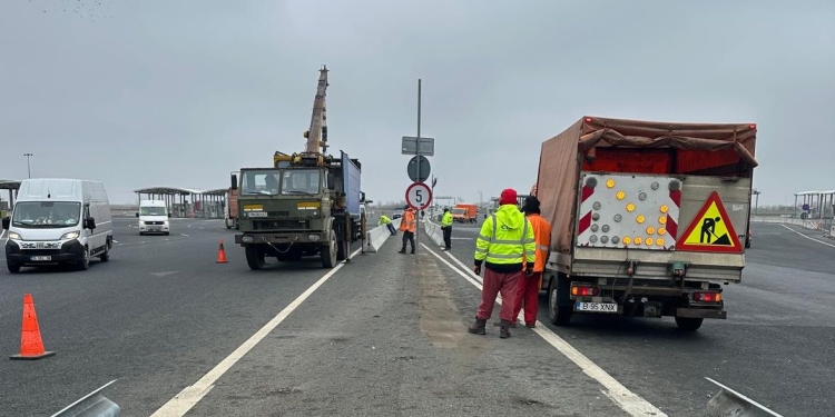Lucrări pentru asigurarea unui trafic continuu, la fostul punct de frontieră Nădlac 2 FOTO