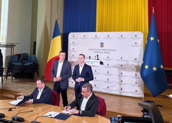 Contractul pentru execuția Centurii de Vest a Timișoarei, semnat