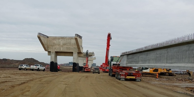Pe noua descărcare de pe autostrada A1, de la Sânandrei, se va putea circula la sfârșit de vară