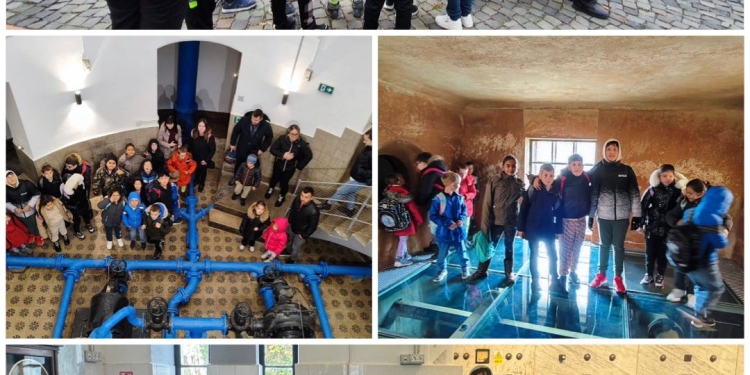 Numeroși prichindei, în vizită la Muzeul Apei