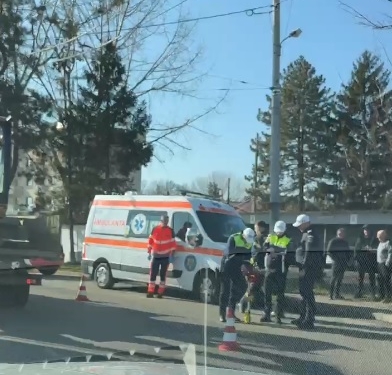 O tamponare a blocat intrarea în Timișoara dinspre Dumbrăvița