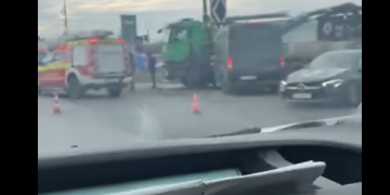 Accident pe Calea Șagului din Timișoara! Două persoane au ajuns la spital