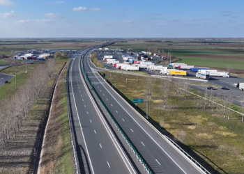 Imagini aeriene din fosta vamă Nădlac 2, la o lună după intrarea României în Schengen