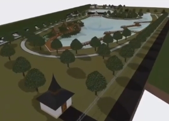 Oază de relaxare în apropiere de Timișoara, cu nuferi albi, crini și iriși de baltă