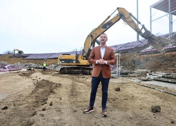 Alfred Simonis: Utilajele și-au intrat în drepturi pe stadionul „Dan Păltinișanu” FOTO