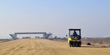 Aproape 42% din lucrările la noul drum de legătură cu autostrada A1, de la Sânandrei, finalizate FOTO
