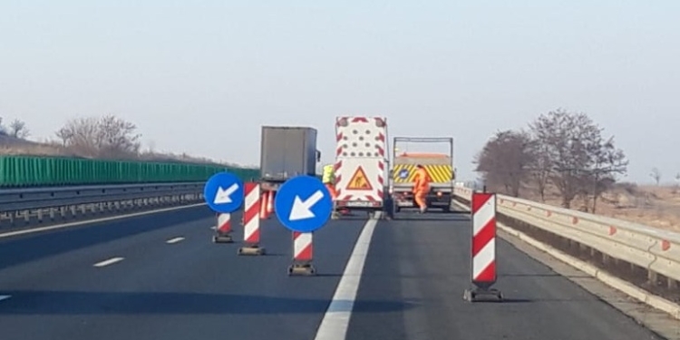Atenție, șoferi! Se realizează reparații pe autostrada A1