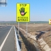 Noi indicatoare care avertizează asupra accesului interzis, montate pe autostrăzile din vestul țării FOTO