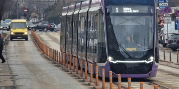 Circulația tramvaielor, separată de cea a mașinilor și pe str. Nemoianu din Timișoara