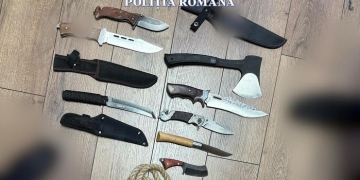 Cuțite, un topor și un colac de funie, găsite în camera unui student cazat într-un cămin din Timișoara