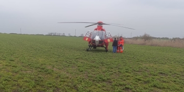 Elicopterul SMURD, solicitat în urma unui accident în zona localității Periam