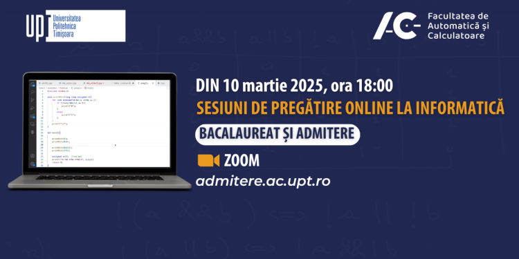Cursuri gratuite de pregătire la informatică oferite de UPT elevilor