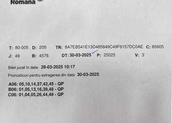 6,34 milioane de euro, câștigați la Loto 6/49 de un tânăr din Timișoara