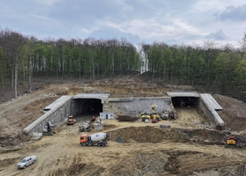 Mobilizare uriașă în zona tunelurilor de pe lotul 2 al autostrăzii Lugoj – Deva FOTO