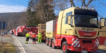 Atenție, șoferi! Un nou transport agabaritic spre Termocentrala Mintia, în zona de vest