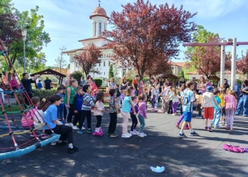 Vânătoare de ouă de ciocolată în parcurile din Timișoara FOTO