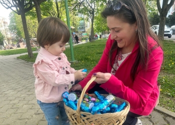 Andra Lăpădatu, alături de comunitatea din Timișoara, înainte de Paști FOTO