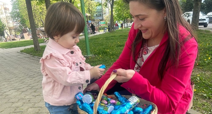 Andra Lăpădatu, alături de comunitatea din Timișoara, înainte de Paști FOTO