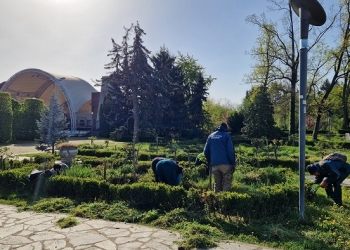 Lucrări de reparații și amenajări în Parcul Rozelor din Timișoara FOTO