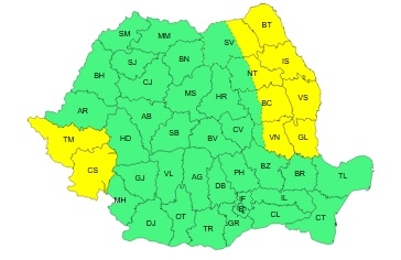 Vremea rea nu se lasă dusă din vestul țării! Cod galben de vânt până la mijlocul săptămânii