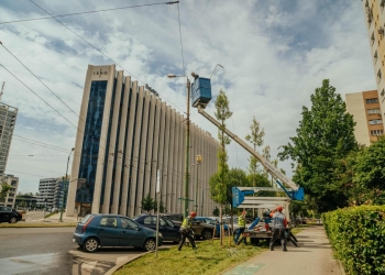 Zeci de străzi din Timișoara cu iluminat public modern