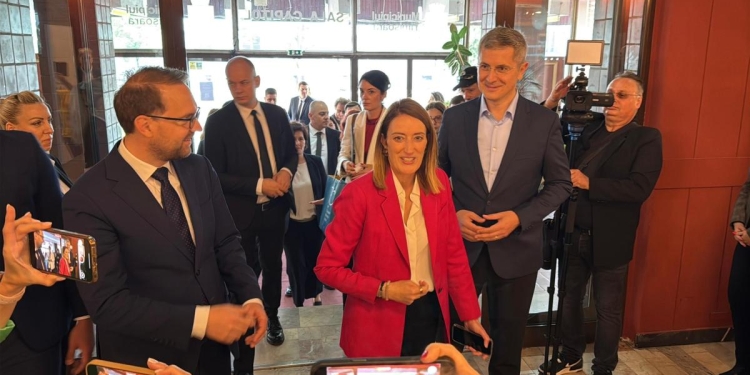 Roberta Metsola, președinta Parlamentului European, a ajuns la Timișoara