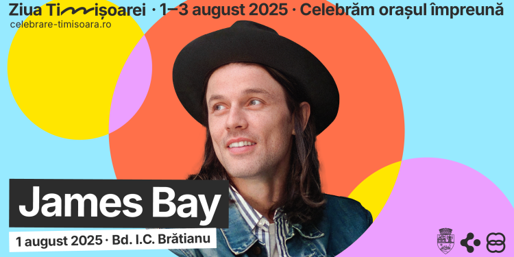 Concerte susținute de MIKA, James Bay și Theo Rose la Ziua Timișoarei