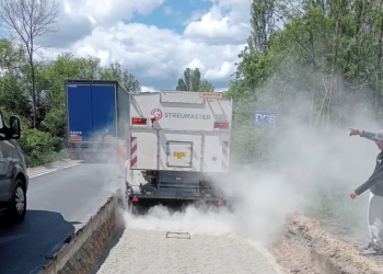 Fără utilaje, dar cu restricții de viteză pe drumul dintre Coșava și Margina, până luni