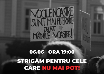 „Strigăm pentru cele care nu mai sunt!” Protest în centrul Timișoarei față de violența împotriva femeilor