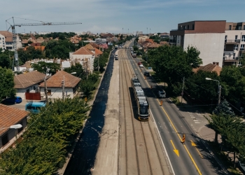 Au avansat reparațiile pe B-dul Liviu Rebreanu! Primul strat de asfalt, turnat pe tronsonul Drubeta – Brâncoveanu