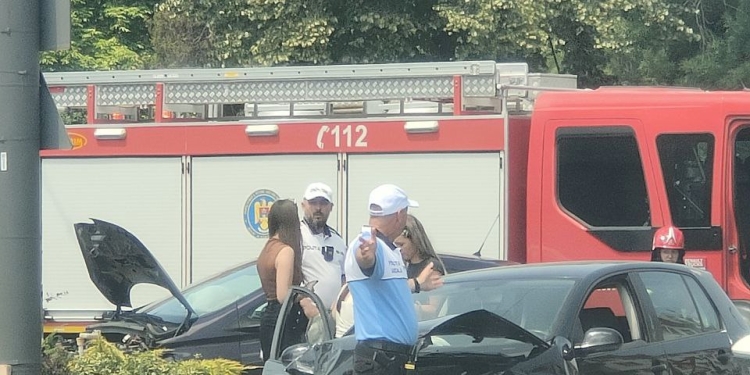 Trafic îngreunat în centrul Timișoarei. Neacordarea de prioritate, de vină