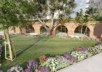 Bastionul din zona Parcului Botanic din Timișoara, transformat în galerie de artă