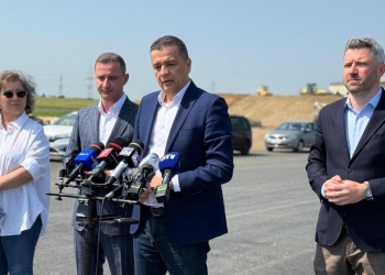 Sorin Grindeanu, ministrul transporturilor: „Lucrările la drumul de legătură dintre A1 Arad -Timișoara și DN 69 se apropie de 70%