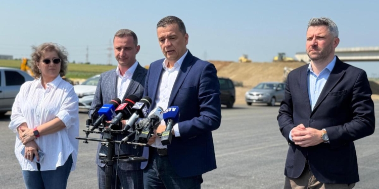 Sorin Grindeanu, ministrul transporturilor: „Lucrările la drumul de legătură dintre A1 Arad -Timișoara și DN 69 se apropie de 70%