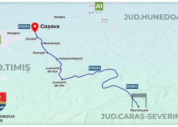 Un drum, mai multe destinații: DJ 684 din Timiș se pregătește de modernizare