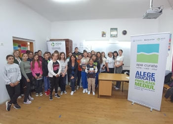 Ore de educație ecologică susținute de Aquatim în școli din Timiș FOTO