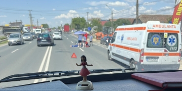 Biciclist de 64 ani, la spital după ce a fost lovit de o mașină la Șag