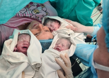 Miracol pentru o femeie de 30 ani! A adus pe lume tripleți, la Maternitatea Bega FOTO