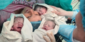 Miracol pentru o femeie de 30 ani! A adus pe lume tripleți, la Maternitatea Bega FOTO