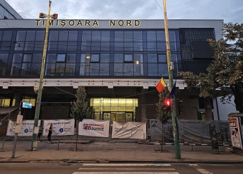 Gara de Nord din Timișoara are o nouă fațadă modernă FOTO