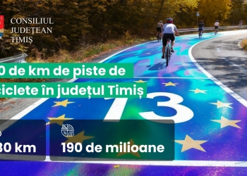 530 de km de piste de biciclete în Timiș, scoși la licitație