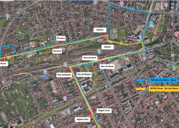 Alternativă la pasarela pietonală CFR închisă de la Timișoara. Intră în circulație microbuze