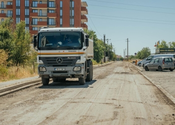 Asfaltarea străzii Grigore Alexandrescu din Timișoara, aproape finalizată