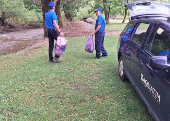 Aquatim, prezentă la acțiunea de ecologizare a cursului superior al râului Bega FOTO