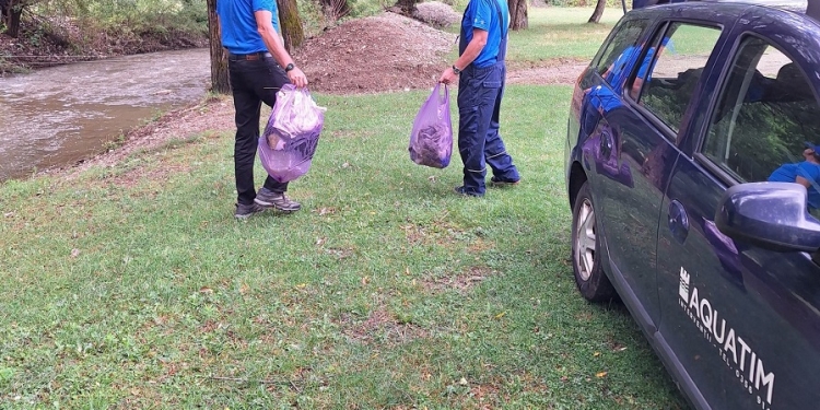 Aquatim, prezentă la acțiunea de ecologizare a cursului superior al râului Bega FOTO