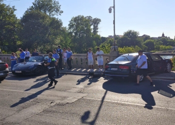 Accidentul de pe podul Mihai Viteazu din Timișoara: șoferul care a intrat intenționat în mașina de pe sensul opus, reținut